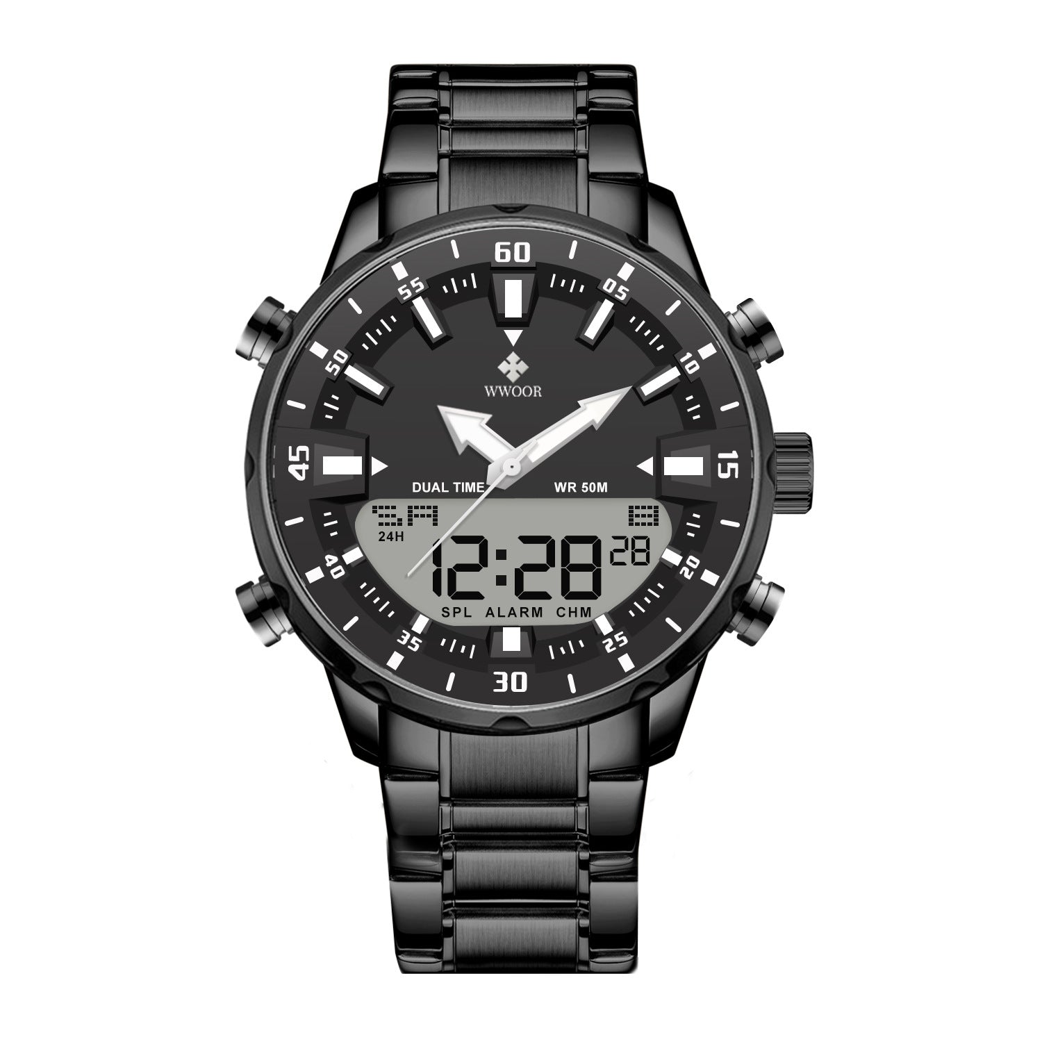 Steel Band Cool And Stylish Luminous Mens Watch